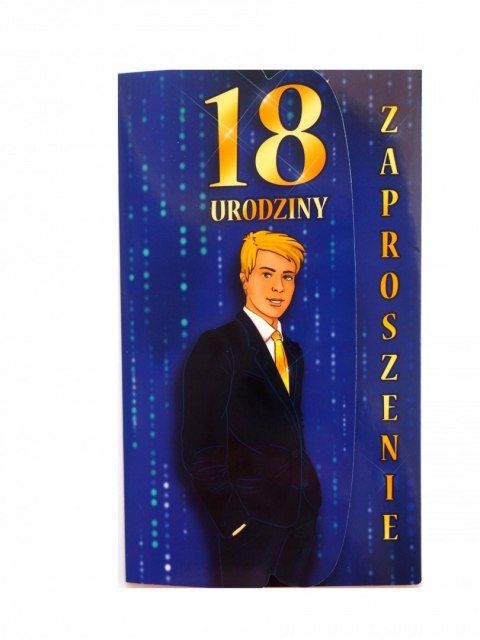 ZAPROSZENIE URODZINY 18 10SZT