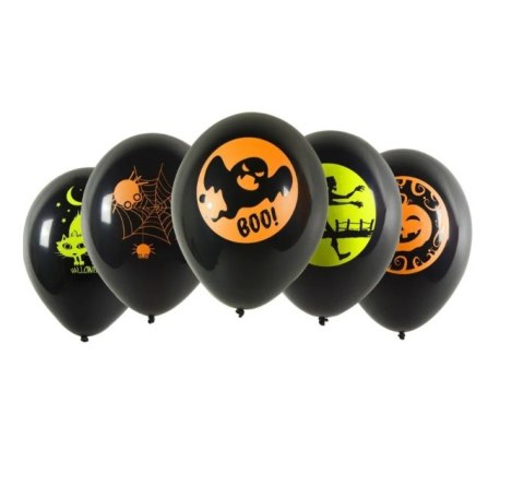 BALONY 5SZT HALLOWEEN NEONOWY NADRUK BALONY 5SZT HALLOWEEN NEONOWY NADRUK