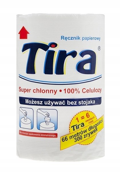 RĘCZNIK PAPIEROWY TIRA 300 (12) CELULOZA RĘCZNIK PAPIEROWY TIRA 300 (12) CELULOZA
