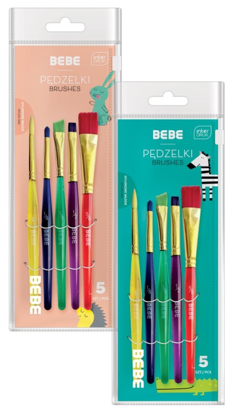 BBI Pędzelki akrylowe 5szt. BB KIDS BBI Pędzelki akrylowe 5szt. BB KIDS