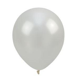 Balony metalizowane 12'' białe (100 szt.)