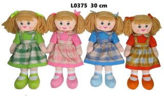 LALKA SZMACIANA 30CM 4 kolory SUN-DAY
