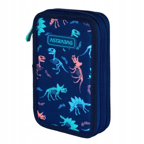 Piórnik podwójny bez wyposażenia ASTRABAG DINOSAUR Piórnik podwójny bez wyposażenia ASTRABAG DINOSAUR