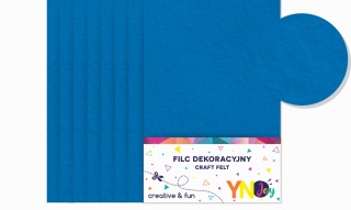 # YNJ FILC DEKORACYJNY NIEBIESKI KPL.8SZT