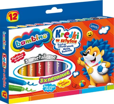 KREDKI W SZTYFCIE 12 kol. BAMBINO STANDARD