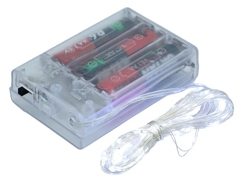 LAMPKI LED BIAŁE 5M 3xAA LAMPKI LED BIAŁE 5M 3xAA