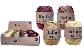 Rafia na szpulce 20m Satin Gold 12szt.