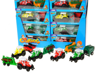 TRAKTOR Z PRZYCZEPĄ Z NAPĘDEM 41x31,5x27 ADAR