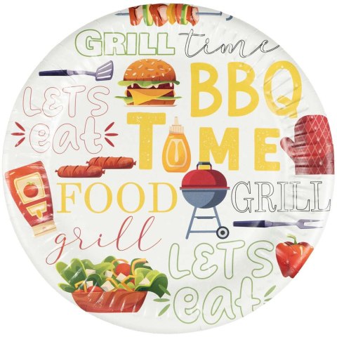 Talerze Papierowe GRILL TIME (8 szt.) - FSC Talerze Papierowe GRILL TIME (8 szt.) - FSC