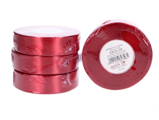 Wstążka sat. bordowa 25mm/32m 1szt AX25-25