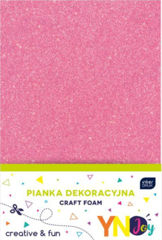 # YNT PIANKA DEKORACYJNA 5szt BROKAT PASTEL
