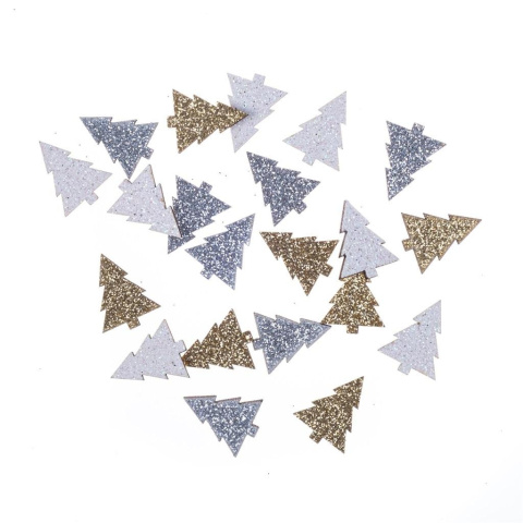 DREWNIANE BROKATOWE CHOINKI DWUSTRONNE 1,5X2CM DREWNIANE BROKATOWE CHOINKI DWUSTRONNE 1,5X2CM