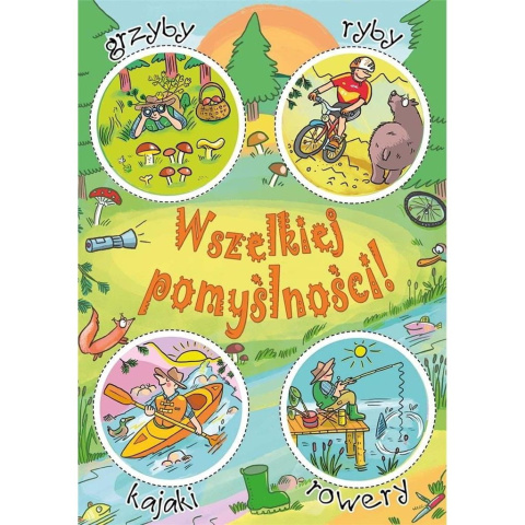 KARTKA B6 WSZELKIEJ POMYŚLNOŚCI RYBY GRZYBY