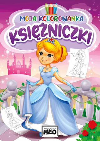 MOJA KOLOROWANKA Z NAKLEJKAMI - KSIĘŻNICZKI