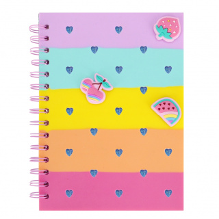 NOTES A5 LIN SILIKONOWA OKŁADKA FRUITS PBH