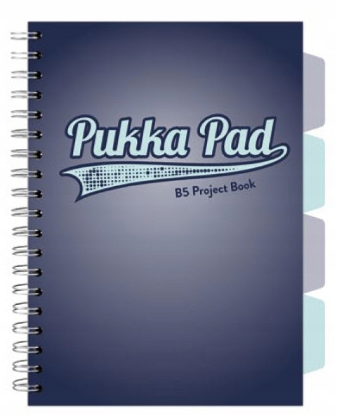 PUKKA PROJECT BOOK NAVY B5 KRATKA GRANATOWY 100K 8 PUKKA PROJECT BOOK NAVY B5 KRATKA GRANATOWY 100K 8
