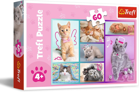PUZZLE 60EL SŁODKIE KOCIAKI TREFL PUZZLE 60EL SŁODKIE KOCIAKI TREFL
