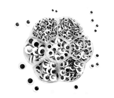 SAMOPRZYLEPNE RUCHOME OCZKA 500 SZT MIX SAMOPRZYLEPNE RUCHOME OCZKA 500 SZT MIX
