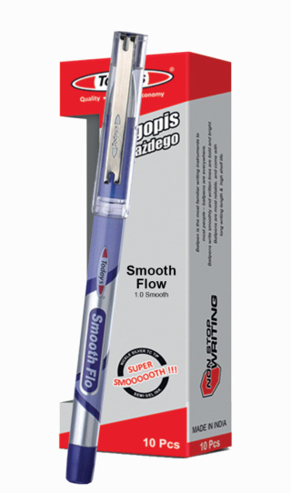 TDS DŁUGOPIS SMOOTH FLOW NIEBIESKI a'10[10x250