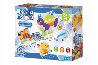 UKŁADANKA KREATYWNA E-EDU 120 EL. 3 WZORY